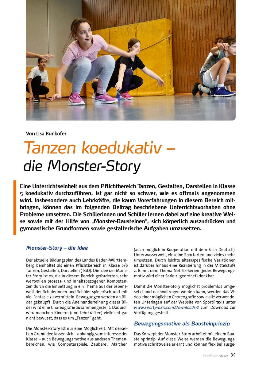 TANZEN KOEDUKATIV - DIE MONSTER-STORY