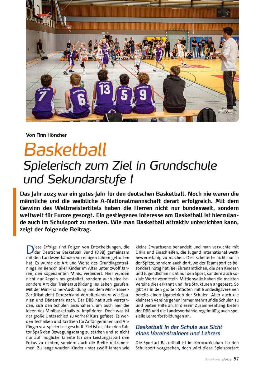 Auf diesem Bild sehen Sie das Produktbild 1 fr BASKETBALL SPIEL. ZUM ZIEL IN DER GRUND- SCHULE UND SEK I