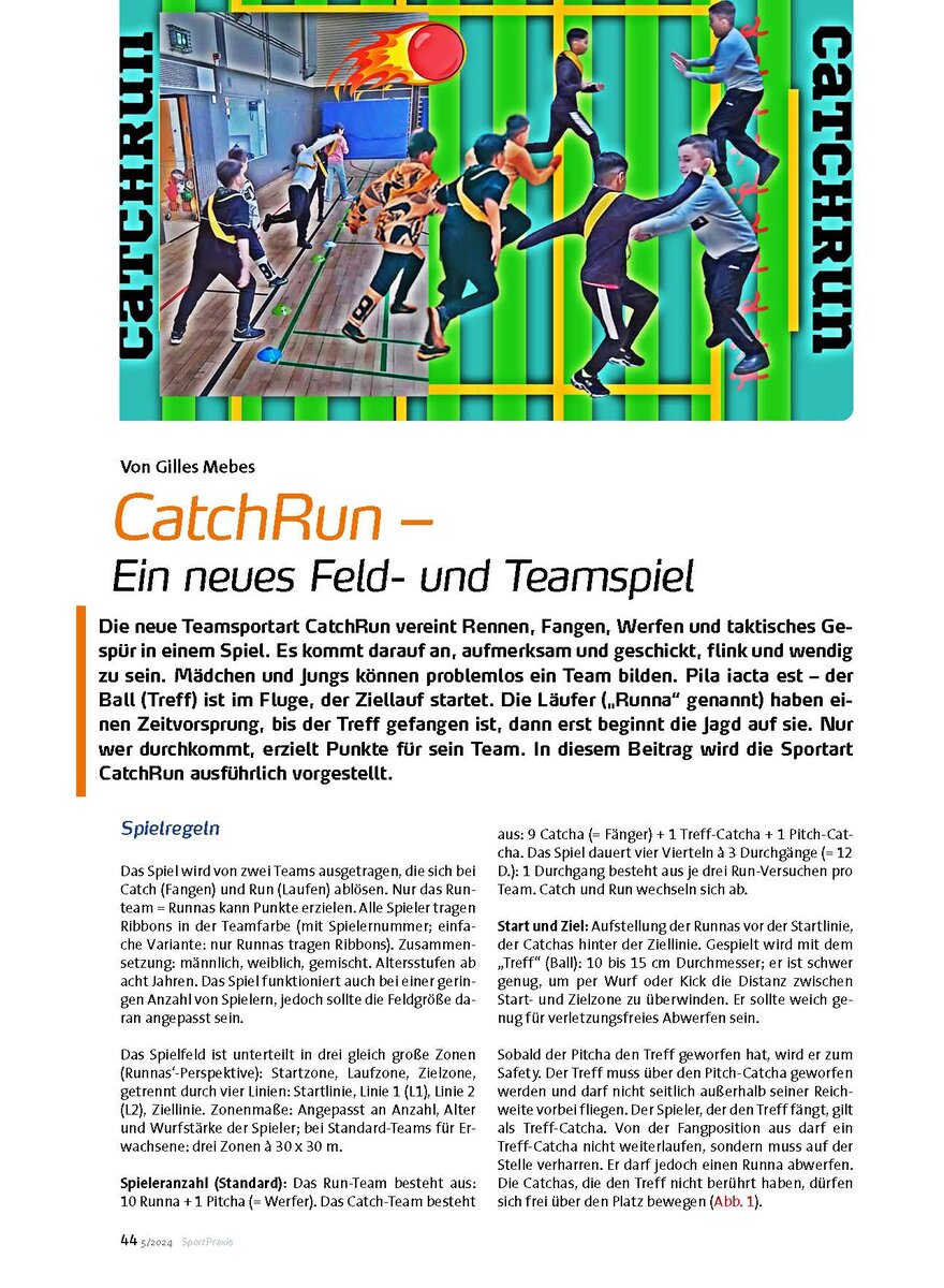 CATCHRUN - EIN NEUES FELD- UND TEAMSPIEL