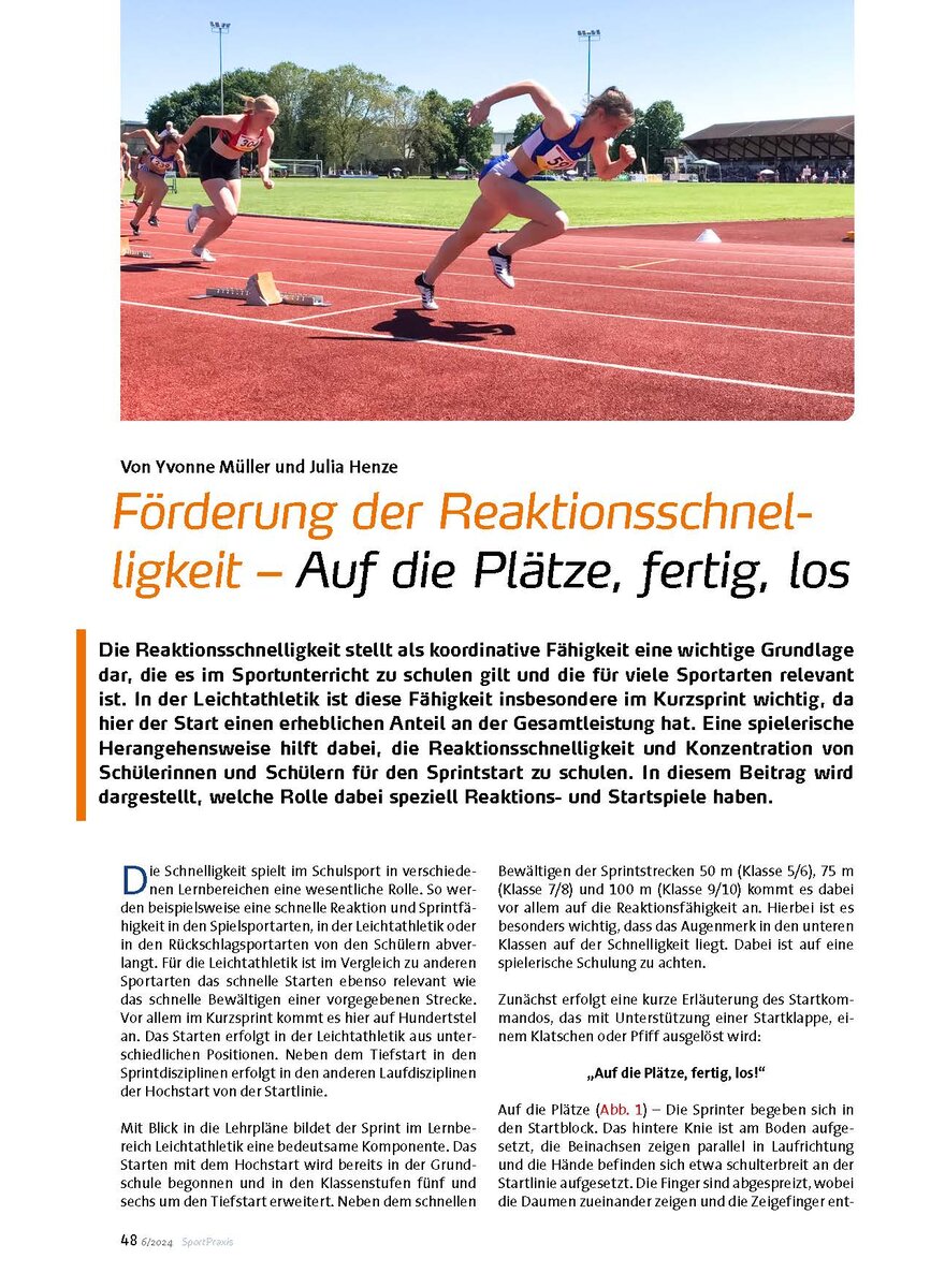 Auf diesem Bild sehen Sie das Produktbild 1 fr FRDERUNG DER REAKTIONS- SCHNELLIGKEIT - AUF DIE PLTZE FERTIG, LOS