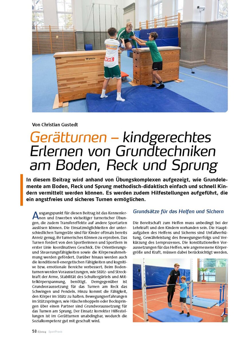 Auf diesem Bild sehen Sie das Produktbild 1 fr GERTTURNEN - KINDGERECHTES ERLERNEN DER GRUNDTECHNIKEN AM BODEN, RECK UND SPRUNG