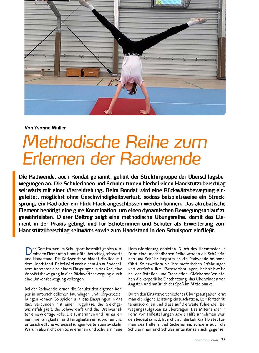 Auf diesem Bild sehen Sie das Produktbild 1 fr METHODISCHE REIHE ZUM ERLERNEN DER RADWENDE