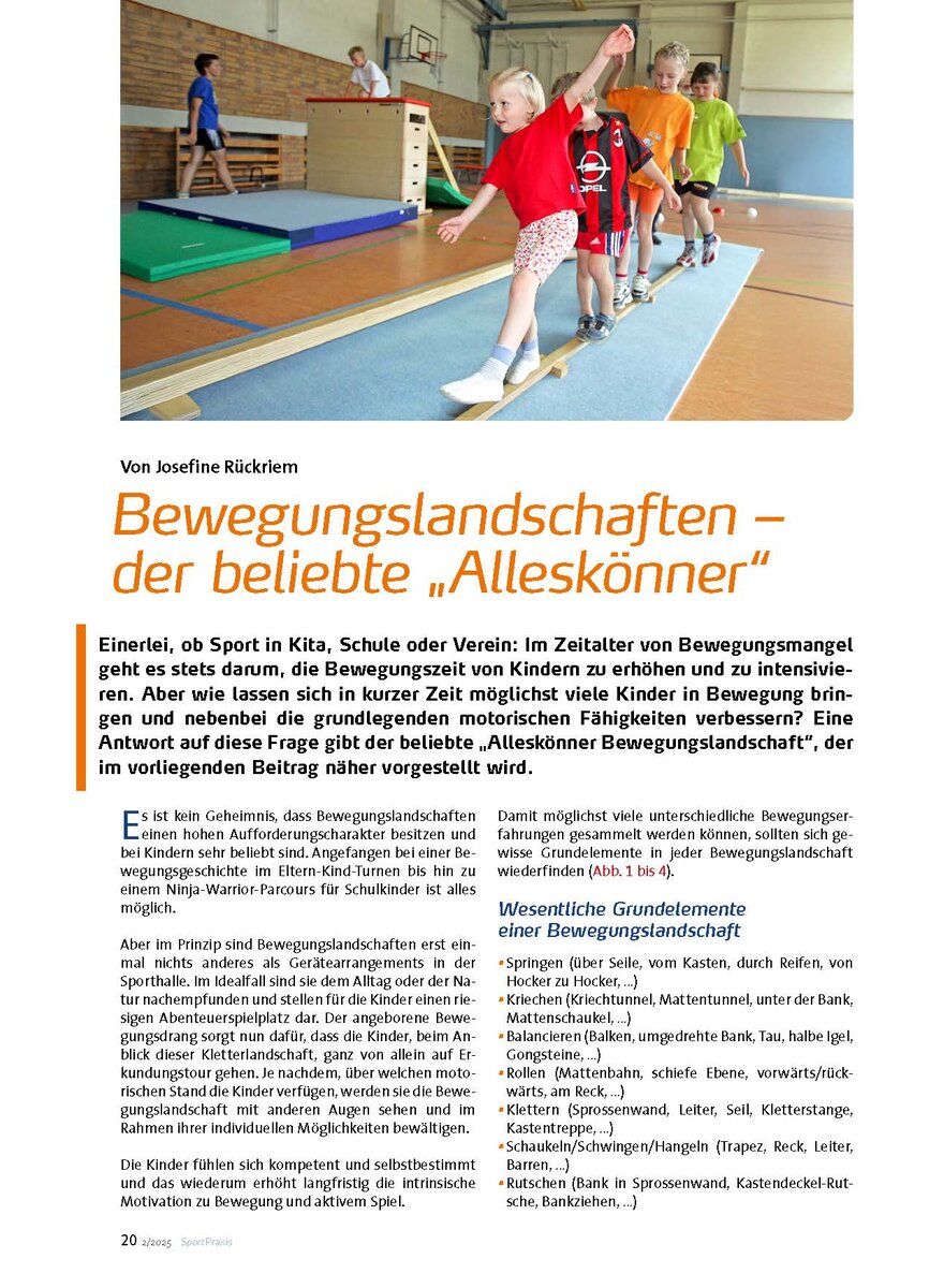 BEWEGUNGSLANDSCHAFTEN - DER BELIEBTE ALLESKNNER