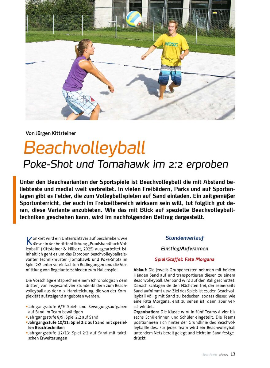 Auf diesem Bild sehen Sie das Produktbild 1 fr BEACHVOLLEYBALL: POKE-SHOT UND TOMAHAWK IM 2:2 ERPROBEN