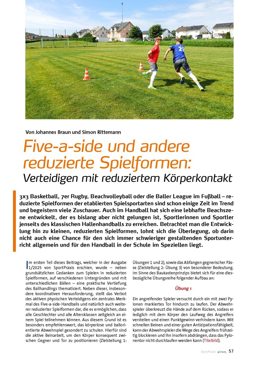 Auf diesem Bild sehen Sie das Produktbild 1 fr FIVE-A-SIDE-HANDBALL: VER- TEIDIGEN MIT REDUZIERTEM KRPERKONTAKT