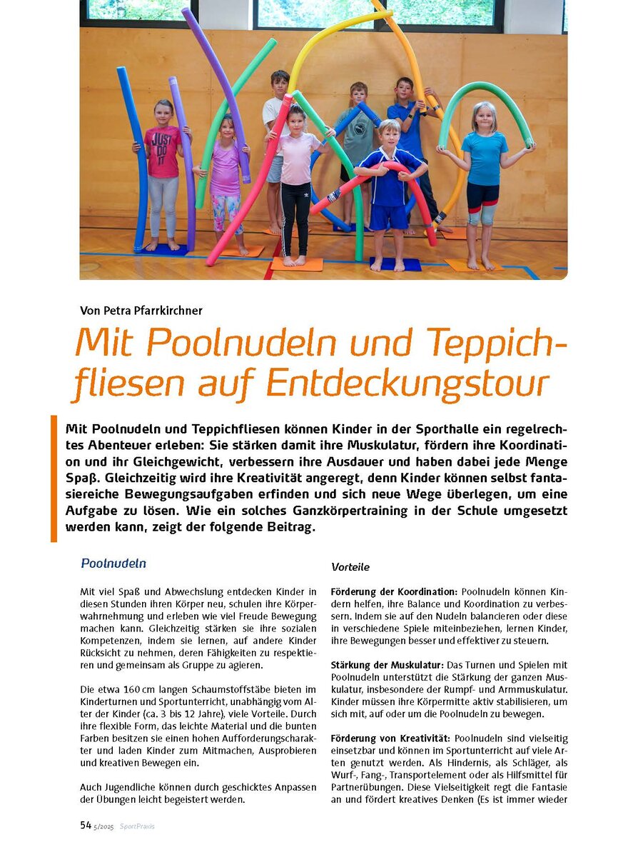 Auf diesem Bild sehen Sie das Produktbild 1 fr MIT POOLNUDELN UND TEPPICHFLIESEN AUF ENTDECKUNGSTOUR