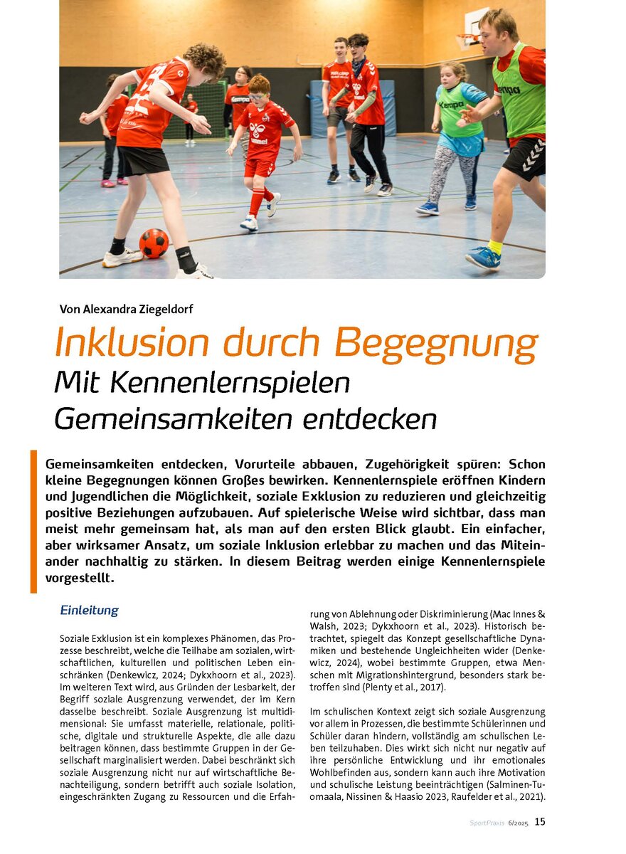 Auf diesem Bild sehen Sie das Produktbild 1 fr INKLUSION DURCH BEGEGNUNG- MIT KENNENLERNSPIELEN GEMEIN- SAMKEITEN ENTDECKEN