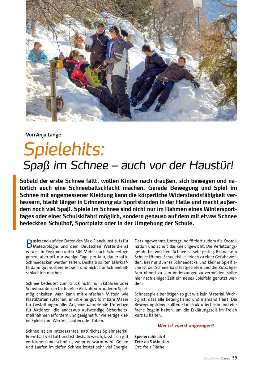 Auf diesem Bild sehen Sie das Produktbild 1 fr SPIELEHITS: SPASS IM SCHNEE- AUCH VOR DER HAUSTR!