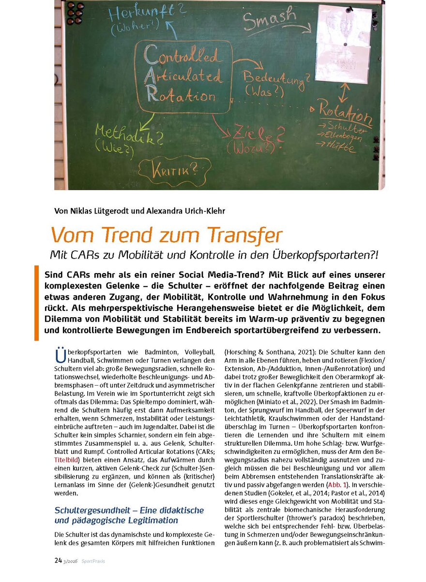 Auf diesem Bild sehen Sie das Produktbild 1 f�r MIT CARS ZU MOBILIT�T UND KONTROLLE IN DEN �BERKOPF- SPORTARTEN?!