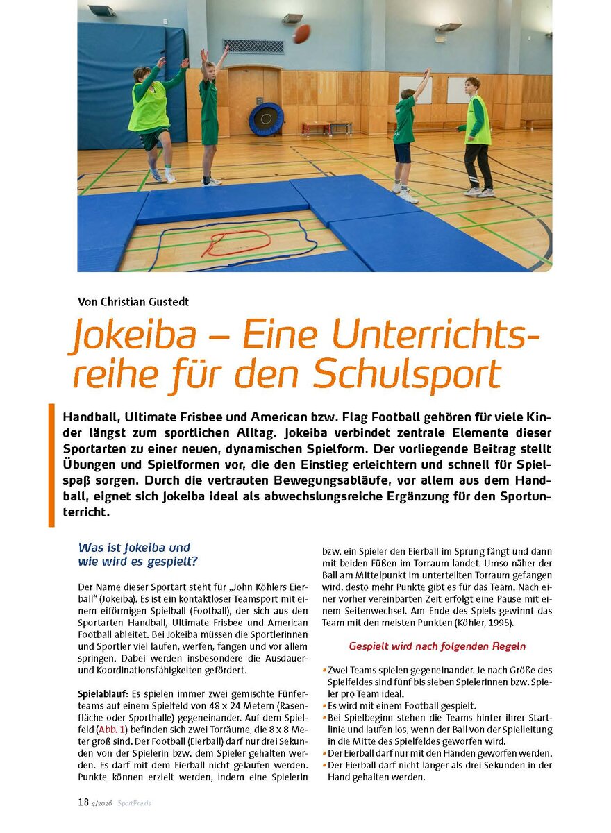 Auf diesem Bild sehen Sie das Produktbild 1 f�r JOKEIBA - EINE UNTERRICHTS- REIHE F�R DEN SCHULSPORT
