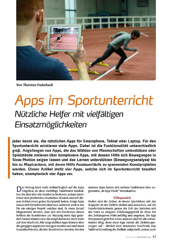 APPS IM SPORTUNTERRICHT