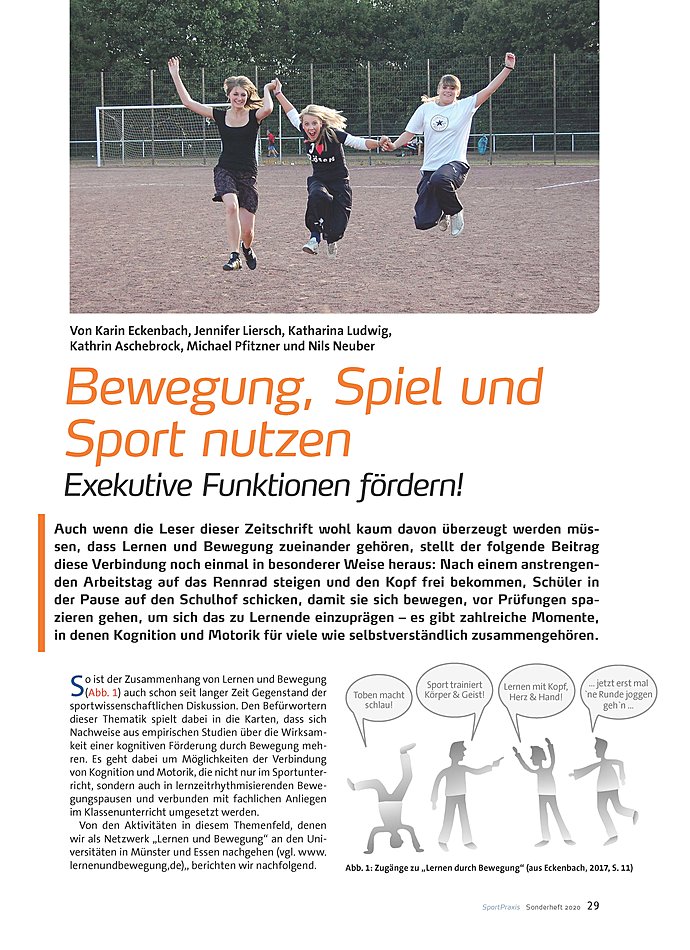 BEWEGUNG, SPIEL UND SPORT NUTZEN EXEKUTIVE FUNKTIONEN FRDERN!