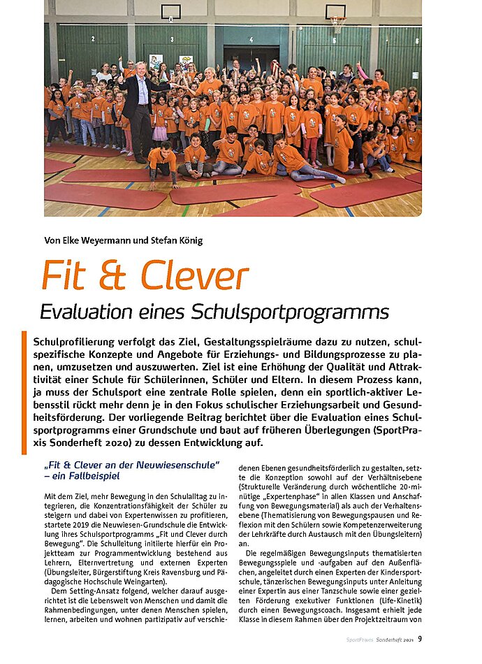 FIT & CLEVER EVALUATION EINES SCHULSPORT- PROGRAMMS