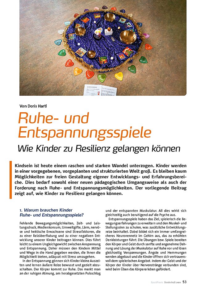 RUHE- UND ENTSPANNUNGSSPIELE WIE KINDER ZU RESILIENZ GELANGEN KNNEN