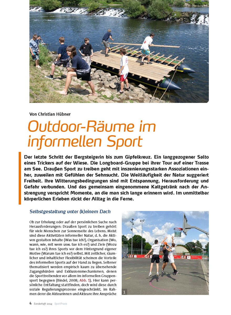 OUTDOOR-RUME IM INFORMELLEN SPORT