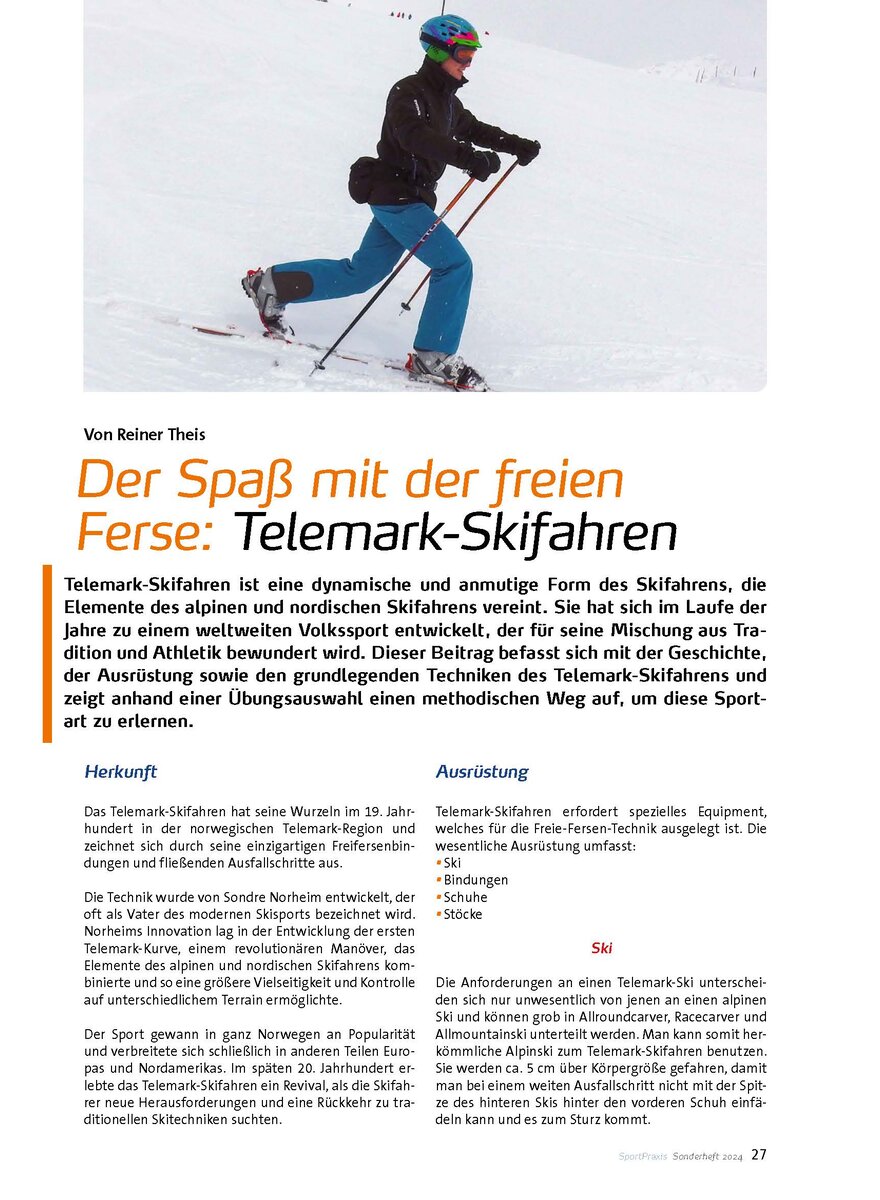 Auf diesem Bild sehen Sie das Produktbild 1 fr TELEMARK-SKIFAHREN