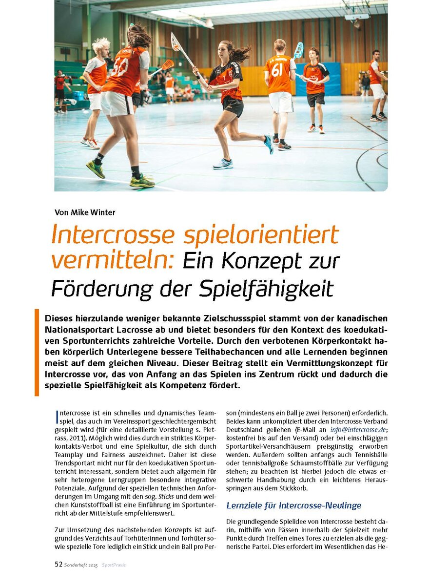 Auf diesem Bild sehen Sie das Produktbild 1 fr INTERCROSSE SPIELORIENTIERT VERMITTELN