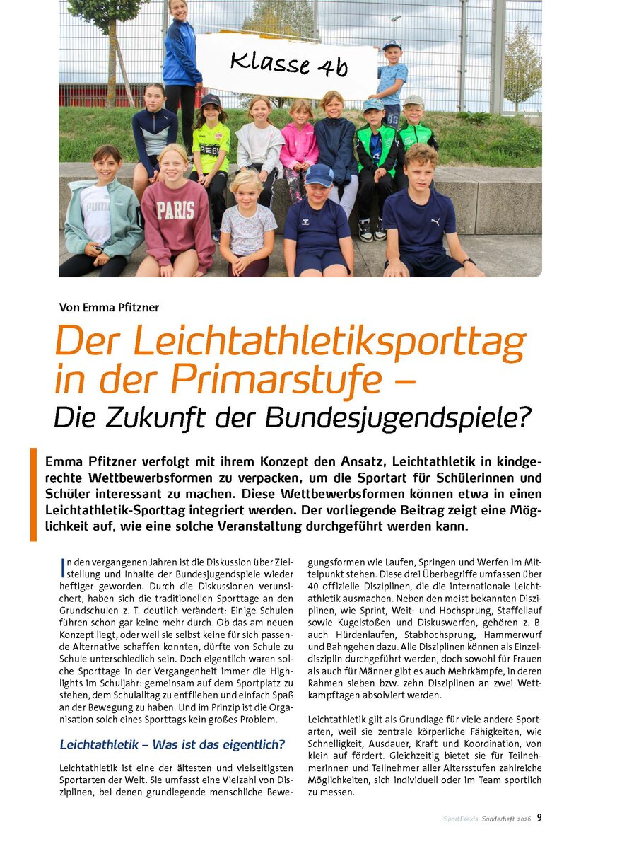Auf diesem Bild sehen Sie das Produktbild 1 f�r DER LEICHTATHLETIKSPORTTAG IN DER PRIMARSTUFE