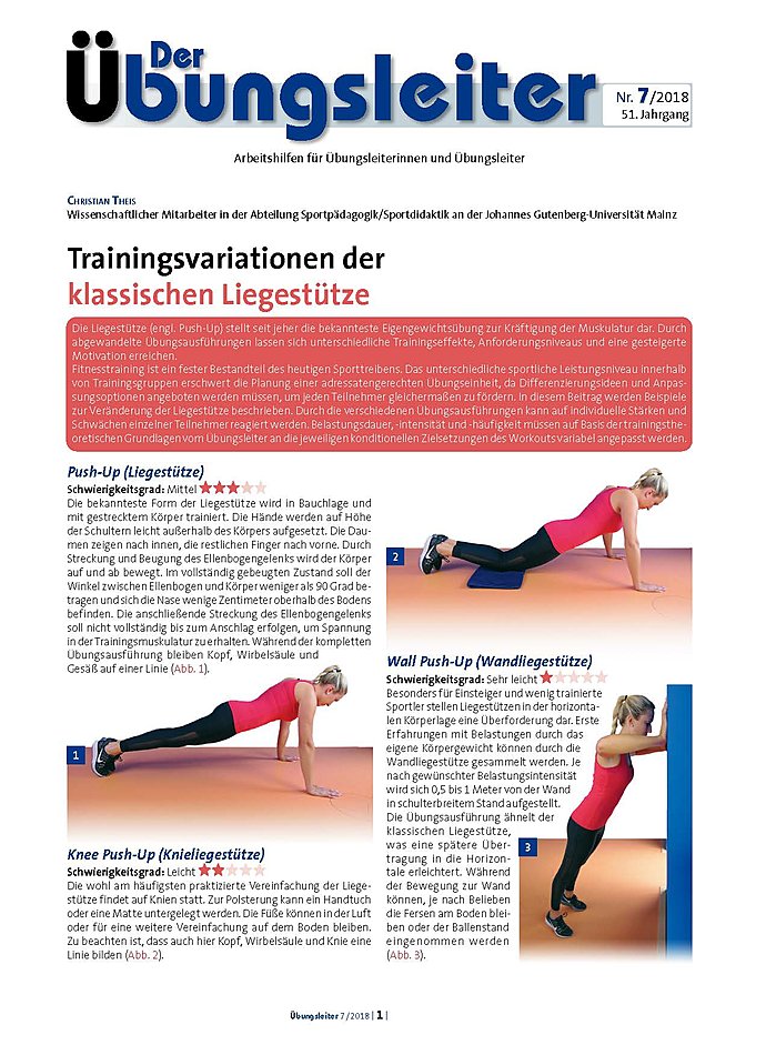BUNGSLEITER-PAKET STTZKRAFTTRAINING