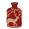 WRMFLASCHE MIT STRICKBEZUG HIRSCH