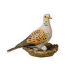 PORZELLAN-SKULPTUR TURTELTAUBE - VOGEL DES JAHRES 2020