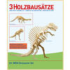 3 HOLZBAUSTZE DINOSAURIER IM SET