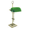 BANKERS LAMP MIT GRNEM GLASSCHIRM