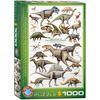 PUZZLE DINOSAURIER DER KREIDE- ZEIT 1000 TEILE