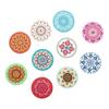 Auf diesem Bild sehen Sie das Produktbild 1 fr GLSER-UNTERSETZER MANDALA 10ER-SET