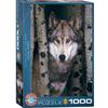 PUZZLE GRAUER WOLF 1000 TEILE