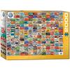 PUZZLE BUNTE VW BULLI WELT 2000 TEILE