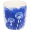 PORZELLANBECHER OHNE HENKEL CYAN BLUE DANDELION