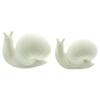 PORZELLAN-SCHNECKEN WHITE MIT LED-BELEUCHTUNG 2ER SET Bild 3