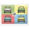 BLECHSCHILD TRABANT POP ART 15 x 20 CM