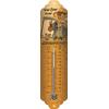 BLECH THERMOMETER WER BIER TRINKT HILFT DER LAND- WIRTSCHAFT