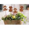 GARTEN- UND BLUMENKASTEN- STECKER FROSCH 4ER-SET