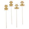 Auf diesem Bild sehen Sie das Produktbild 2 f�r GARTEN- UND BLUMENKASTEN- STECKER FROSCH 4ER-SET