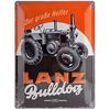 BLECHSSCHILD LANZ BULLDOG CA. 30 X 40 CM