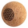 FASZIENBALL AUS KORK 6,5 CM MIT BLUME DES LEBENS