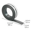 Auf diesem Bild sehen Sie das Produktbild f�r 5 ARBEITSFL�CHEN-ABDICHTBAND GRAU - 4 M X 2,8 CM