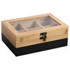 Auf diesem Bild sehen Sie das Produktbild 1 f�r TEEBEUTEL-BOX MIT 6 F�CHERN AUS BAMBUS