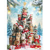 Auf diesem Bild sehen Sie das Produktbild 2 f�r PUZZLE DER KATZEN-WEIHNACHTS- BAUM 1000 TEILE
