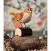 Auf diesem Bild sehen Sie das Produktbild 2 f�r DECOBIRD NACHTIGALL - HAND- GESCHNITZTER VOGEL AUS HOLZ