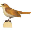 Auf diesem Bild sehen Sie das Produktbild 3 f�r DECOBIRD NACHTIGALL - HAND- GESCHNITZTER VOGEL AUS HOLZ