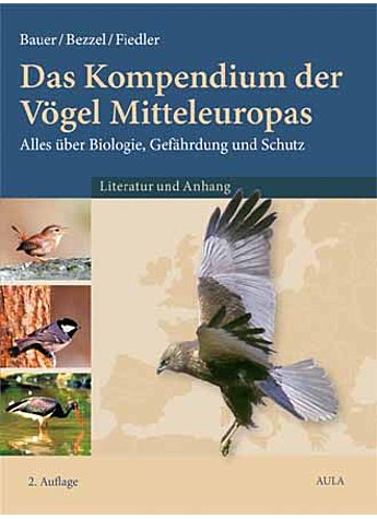 BAUER/BEZZEL/FIEDLER,BD.3 KOMPENDIUM D. VGEL ME- LITERATUR/ANHANG