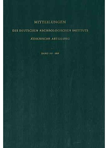 BAND112: MITTEILUNGEN DES DEUTSCHEN ARCHOLOGISCHEN INSTITUTS