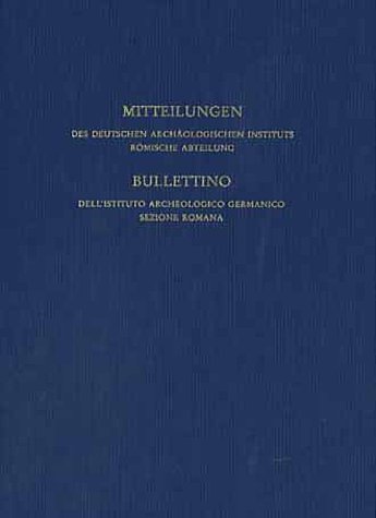 MITTEILUNGEN DES DEUTSCHEN ARCHOLOGISCHEN INSTITUTS RMISCHE ABTEILUNG