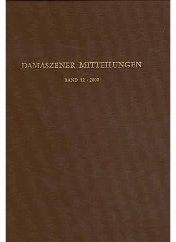 BAND12: DAMASZENER MITTEILUNGEN 2000