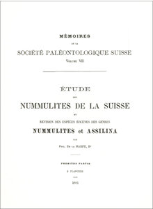 ETUDES DES NUMMULITES DE LA SUISSE 1881 (7-2)