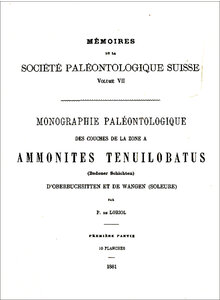 MONOGRAPHIE PALAEONTOLOGIQUE DE LA ZONE  AMMONITES 1881